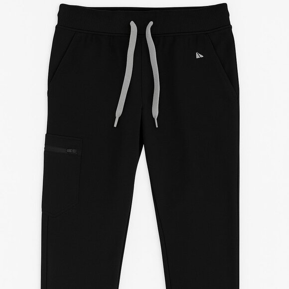 FIGS Women’s Medium Petite Zamora Jogger Scrub Pants Black-A208 - Picture 1 of 6
